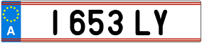 Trailer License Plate